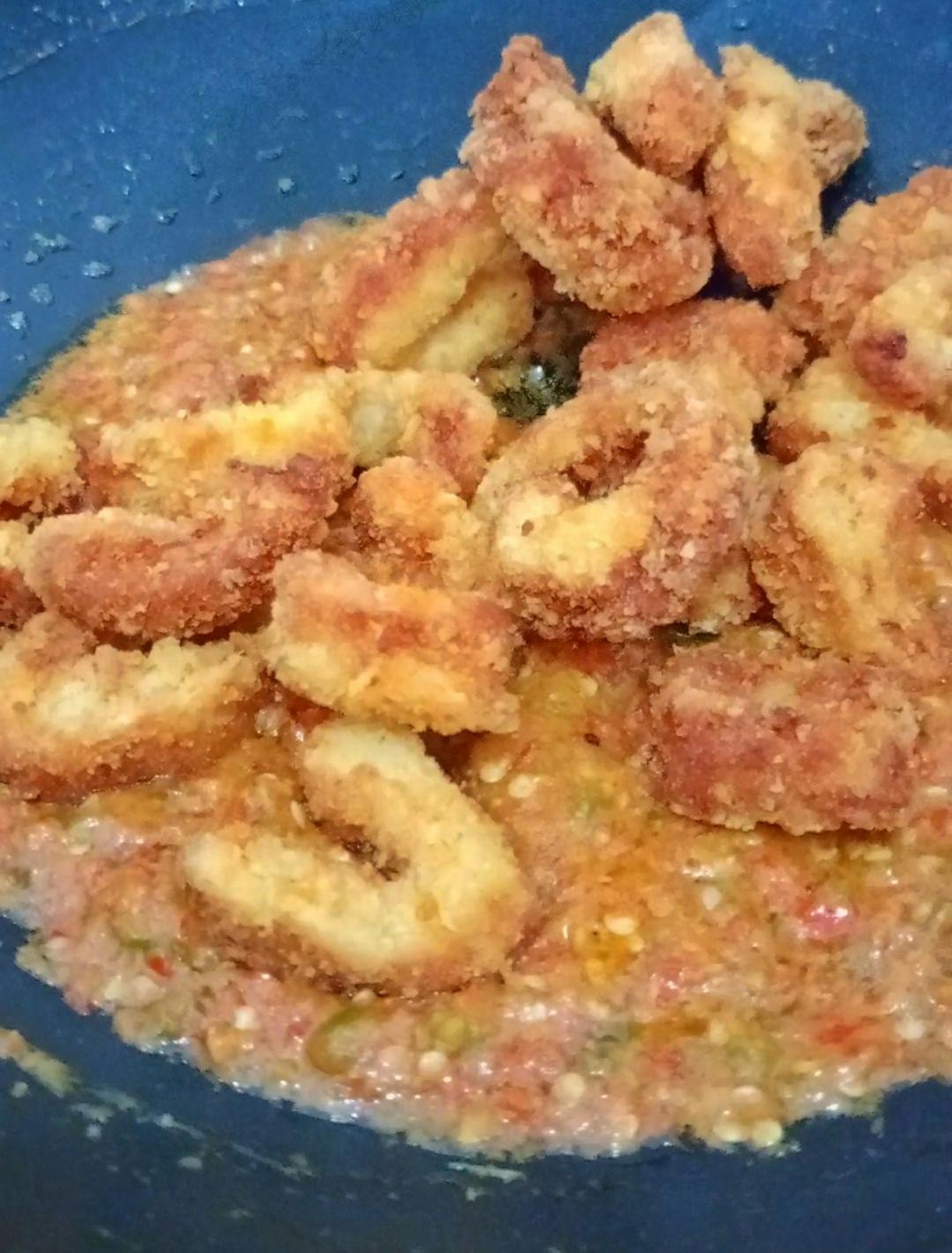 Gambar 1 Langkah 4 Resep Nugget Bumbu Urap