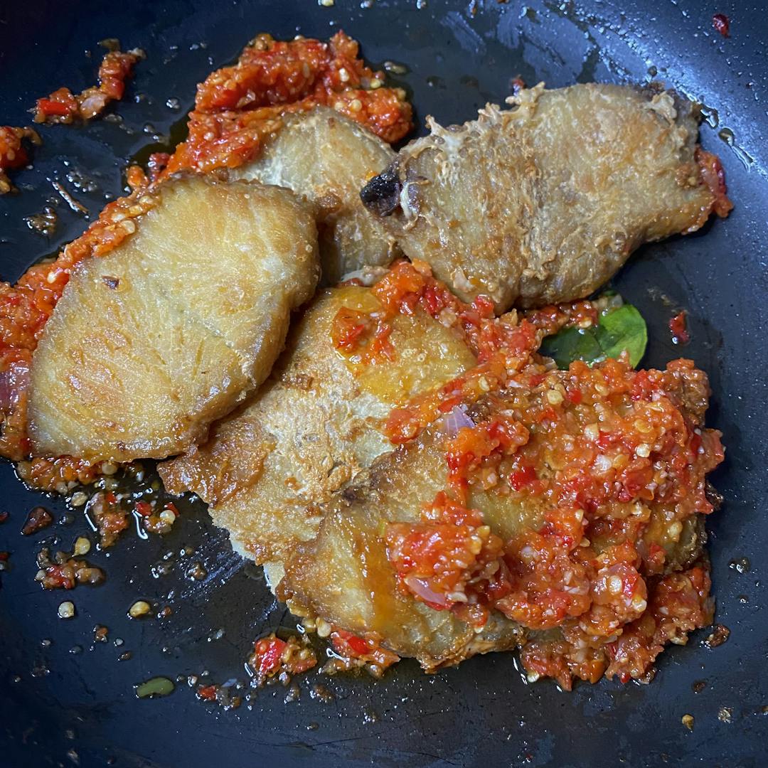 Gambar 1 Langkah 5 Resep Tuna Balado 